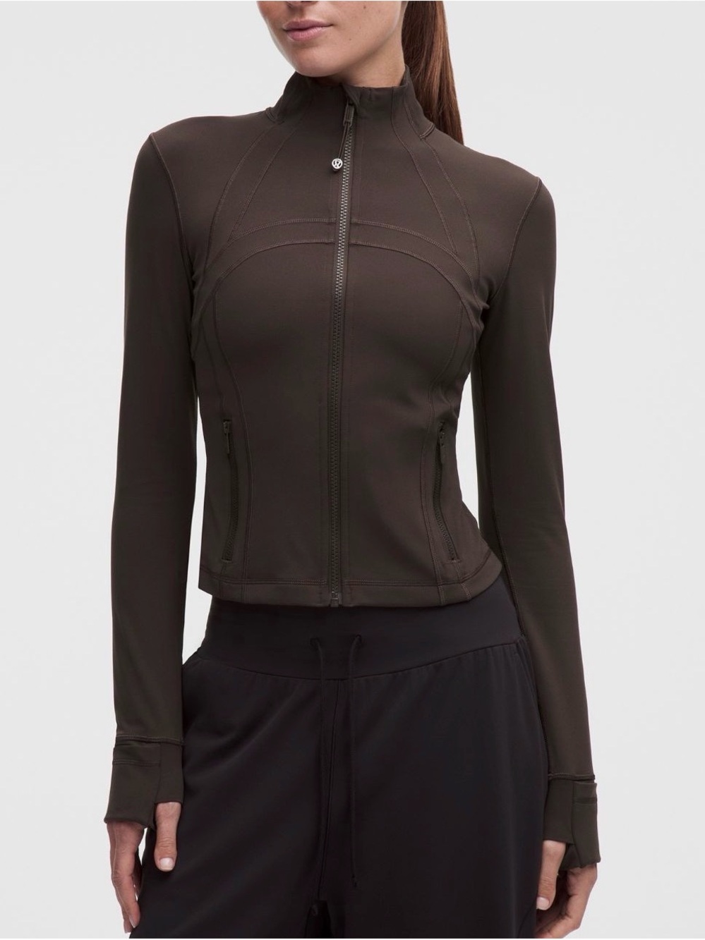 lululemon athletica Dark Brown Full-Zip Utility Jacket